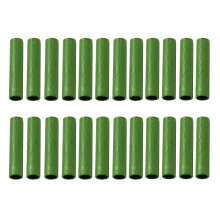 INIFLM 24PCS 11mm Garden Stake Straight Connectors, Plastic Garden Stake Connecting Pipe, Green Plant Support Stake Connectors for