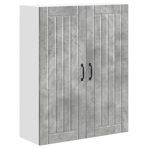VidaXL vidaXL Dishwasher Panel Lucca Concrete Grey 80 x 31 x 100 cm 1