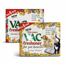 VAC Freshener Disc 12 Pack – 6 Summer + 6 Spring Meadow, Extra Strength Pet Odour Control Discs for Vacuum Cleaners, Fits All