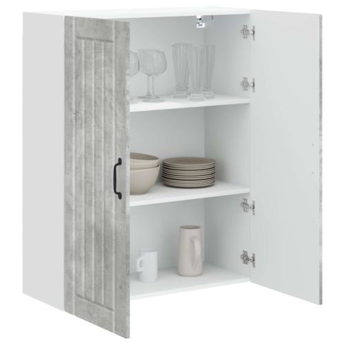 VidaXL vidaXL Dishwasher Panel Lucca Concrete Grey 80 x 31 x 100 cm 2