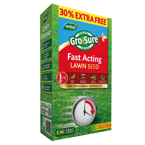 Westland GRO-Sure Fast Acting Lawn Seed Box 10sq.m + 30% EF