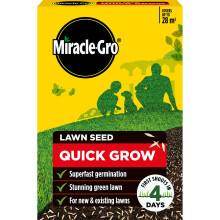 Miracle-Gro Quick Gro Lawn Seed, Child & Pet Friendly, Coverage 28m2, 840g Box, Green
