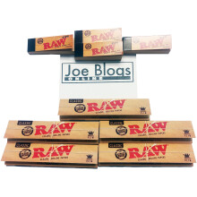 5 Packs of Original RAW Classic King Size Papers with 4 RAW Roach Tips by Joe Blogs
