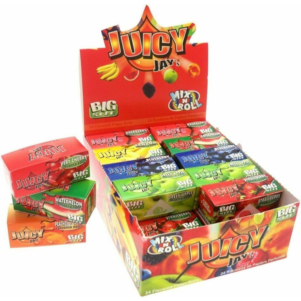 Juicy Jays Rolling Papers Mix-N-Roll Big Size - 8 Diffrent Flavours 75856694