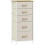 Chest of Five Fabric Drawers - Beige 1