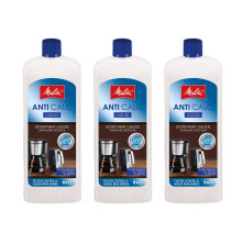 Melitta Anti-Calc Liquid Descaler - Descaler for Filter Coffee Machines and Kettles, Removes Limescale Removal, Easy to Use, 3 x 2