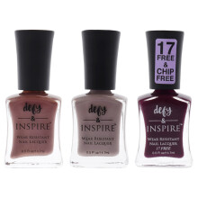 Slitstarkt Nagellackset av Defy and Inspire för kvinnor - 3 delar 0.5oz nagellack - 142 Stängda Dörrar, 0.5oz nagellack - 143 Chopping