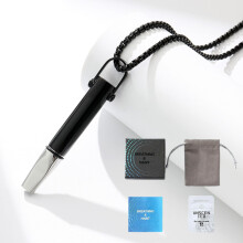 (Black) Stress Necklaces Set Relief Breathlace Quit Smoking Breathing Necklace