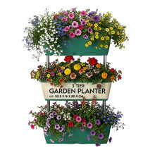 My Garden Raised Beds For Garden Vertical Planter –3 Tier Planters Outdoor Free Standing Elevated Raised Beds for Flowers, Herbs &