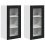 VidaXL vidaXL Dishwasher Panel Lucca 2 pcs Black 40 x 31 x 80 cm 2