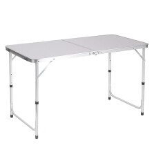 Greenfields Heavy Duty Folding Table – 3 Height Adjustable Portable Aluminium Camping & Picnic Table | 4FT x 2FT Fire-Resistant MD
