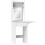 Compact Vanity Desk with LED Mirror, Drop-Leaf Table with Drawer & Shelves 1