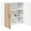 VidaXL vidaXL Dishwasher Panel Lucca Sonoma Oak 80 x 31 x 80 cm 3