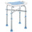 44-51.5cm Aluminium Frame Shower/Bath Stool - Light Blue 1