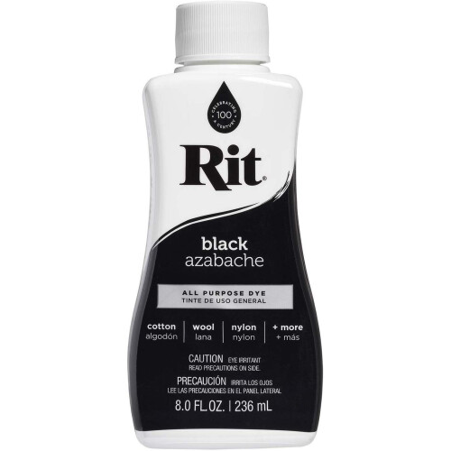 Rit All-Purpose Liquid Dye, 8 Ounce, Black - 2 Pack 1