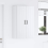 VidaXL vidaXL Dishwasher Panel Lucca White 60 x 31 x 100 cm Engineered Wood 4