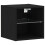 VidaXL vidaXL LED Wall Bedside Cabinet with Black Engineered Wood 2