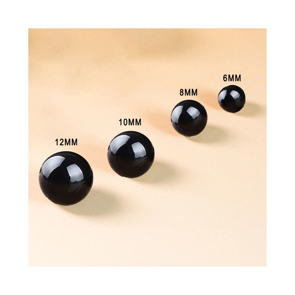 (6Mm) 10Pcs Natural Black Onyx Gemstone Round Spacer Loose Beads 6Mm 8Mm 10Mm 12Mm 110691718563