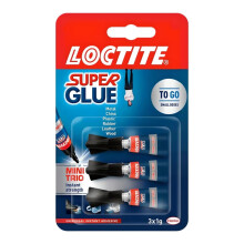 Loctite Glue Mini Trio 3 x 1g (3 Pack) - Strong Multipurpose Adhesive for Metal, Plastic, Wood, Ceramic & Quick DIY Repairs