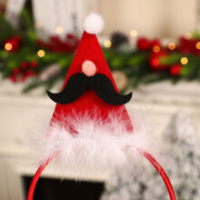 (Beard hair frame) Antlers Head Buckle Loose Powder Long Antler Children's Holiday Show Christmas Headband Christmas Decorations Christmas Headband