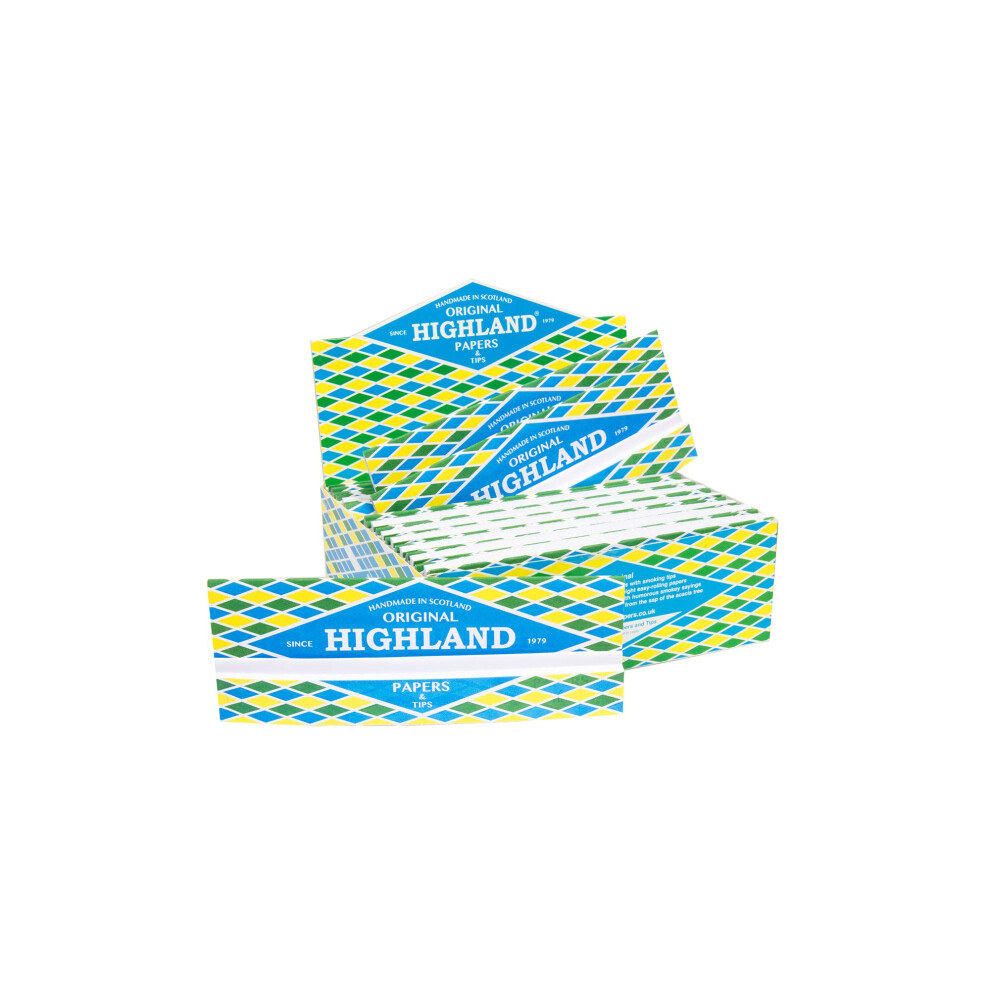 Highland Rolling Paper And Tips - Double Decadence - 24 Booklets 15135469