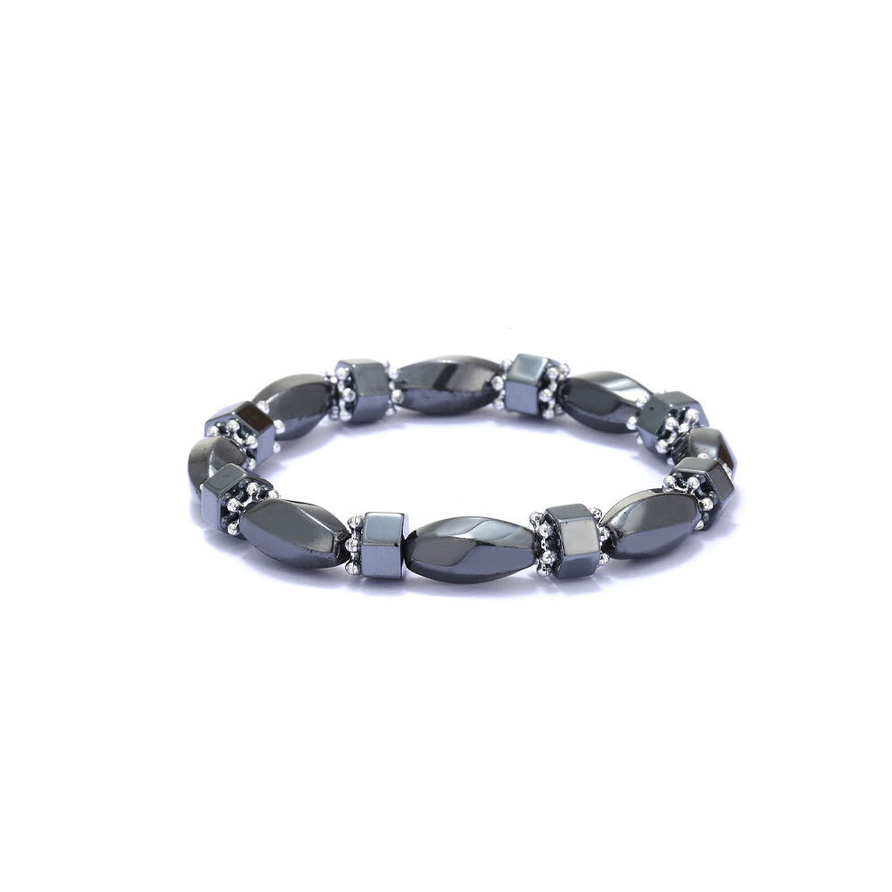 Black (4) Magnetic Bracelet Beads Hematite Stone Therapy Health Care Jewelry