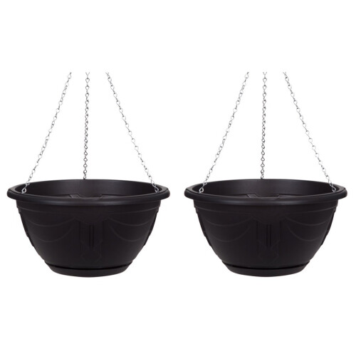 2 x Round Venetian Hanging Bas