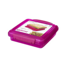 Sistema Pink Sandwich Box 450ml - Leakproof, BPA-Free & Perfect for Fresh Food Storage
