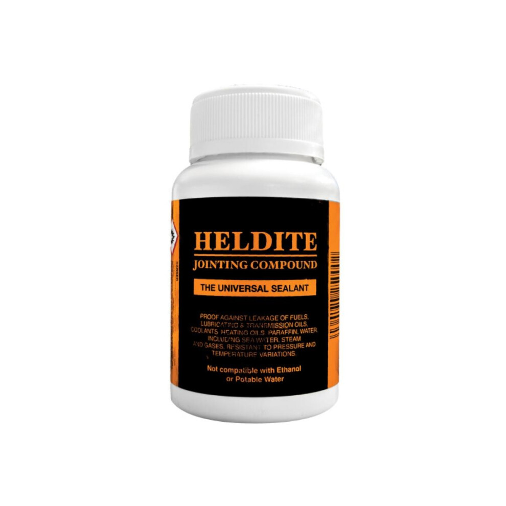Heldite Gasket & Universal Sealant Jointing Compound (125Ml Plastic Bottle) - Leak-Proof Sealing With Brush Applicator 5060174250026