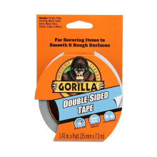 Gorilla Heavy Duty Double Sided Tape (35mm x 7.3M) - 2 Pack - Strong, Durable Adhesive Tape