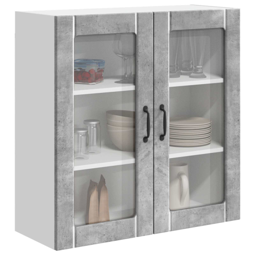VidaXL vidaXL Dishwasher Panel Lucca Concrete Grey 80 x 31 x 80 cm 2