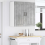 VidaXL vidaXL Dishwasher Panel Lucca Concrete Grey 80 x 31 x 80 cm 4