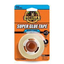 Gorilla Glue Tape Double Sided (15.8mm x 6.1M) - 6 Pack - Strong Permanent Adhesive Tape