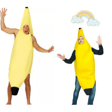 Funny Banana Costume Fancy Dress Set Unisex Fun Fruit Cosplay Costume