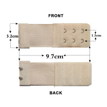 (3 Hooks-Black) 2/3/4 Hook Bra Extender for Strap, Strapless, Underwear & Maternity Bras