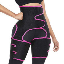 (Rose, XXXL) 3-in-1 Waist and Thigh Trimmer Butt For Waist Trainer Lifter Shapewear