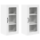 VidaXL vidaXL Dishwasher Panel Lucca 2 pcs White 40 x 31 x 80 cm 2