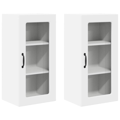 VidaXL vidaXL Dishwasher Panel Lucca 2 pcs White 40 x 31 x 80 cm 1