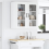 VidaXL vidaXL Dishwasher Panel Lucca 2 pcs White 40 x 31 x 80 cm 4