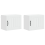VidaXL vidaXL Dishwasher Panel Lucca 2 pcs White 50 x 31 x 40 cm 2