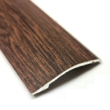 Walnut Effect Self-Adhesive Aluminium Ramp Floor Threshold 900mm - Trim Strip 40x6mm for Laminate, Wood & Vinyl Flooring