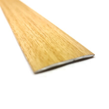 Oak Effect Self-Adhesive Aluminium Floor Threshold Strip 900mm - Flat Cover Trim 40x3mm for Laminate, Wood & Vinyl Floors