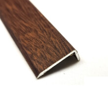 Walnut Effect Self-Adhesive Aluminium End Border Floor Threshold 900mm - Angle Trim 25x10mm for Laminate, Wood & Vinyl Floors