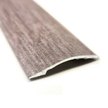 Grey Effect Self-Adhesive Aluminium Ramp Floor Threshold 900mm - Trim Strip 40x6mm for Laminate, Wood & Vinyl Flooring