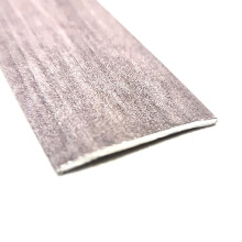 Grey Effect Self-Adhesive Aluminium Floor Threshold Strip 900mm - Flat Cover Trim 40x3mm for Laminate, Wood & Vinyl Floors