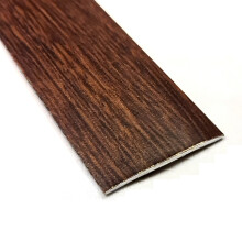 Walnut Effect Self-Adhesive Aluminium Floor Threshold Strip 900mm - Flat Cover Trim 40x3mm for Laminate, Wood & Vinyl Floors