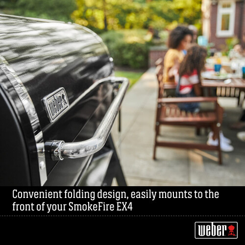 Weber Weber SmokeFire EX4 - EPX4 Front Table - Foldable, Additional Storage Space for Barbecue Food, Easy Assembly - Silver (7002) 2