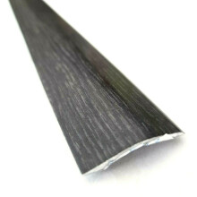 Anthracite Effect Self-Adhesive Aluminium Ramp Floor Threshold 900mm - Trim Strip 40x6mm for Laminate, Wood & Vinyl Floors
