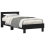 VidaXL vidaXL Bed Frame with LED Black Oak 90 x 200 cm Engineered Wood 3