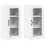 VidaXL vidaXL Dishwasher Panel Lucca 2 pcs High Gloss White 40 x 31 x 80 cm 2
